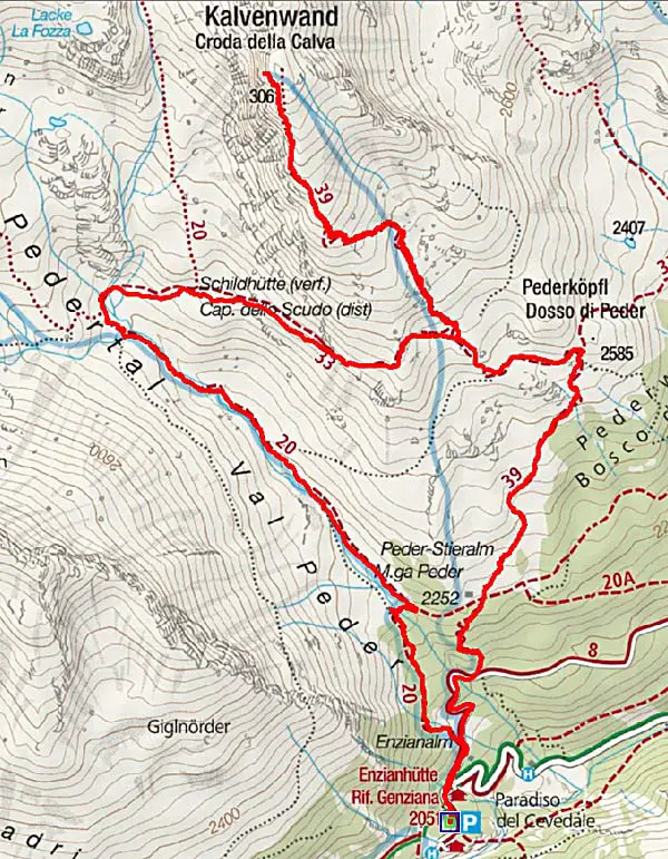 Kalvenwand - Bergtour vom Gasthof Enzian, Martelltal