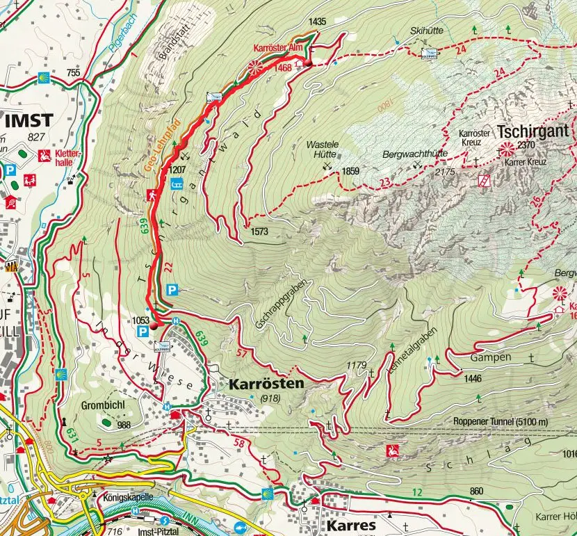 Wanderung Zur Karröster Alm Vom Parkplatz Geolehrpfad - 