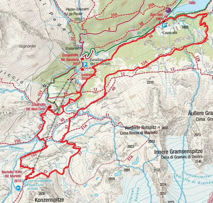 Marteller Hütte & Zufallhütte - Wanderung vom Hotel zum See
