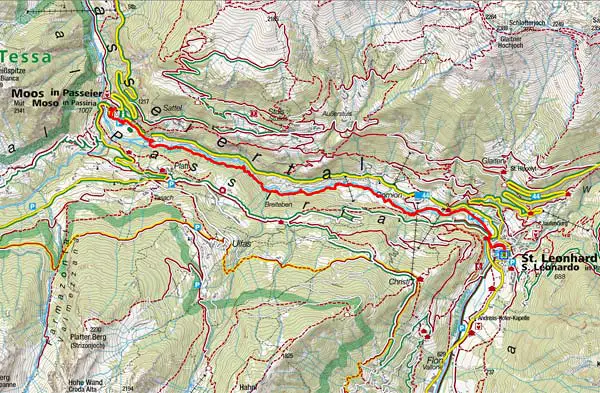 Passerschlucht – Wanderung von St. Leonhard nach Moos