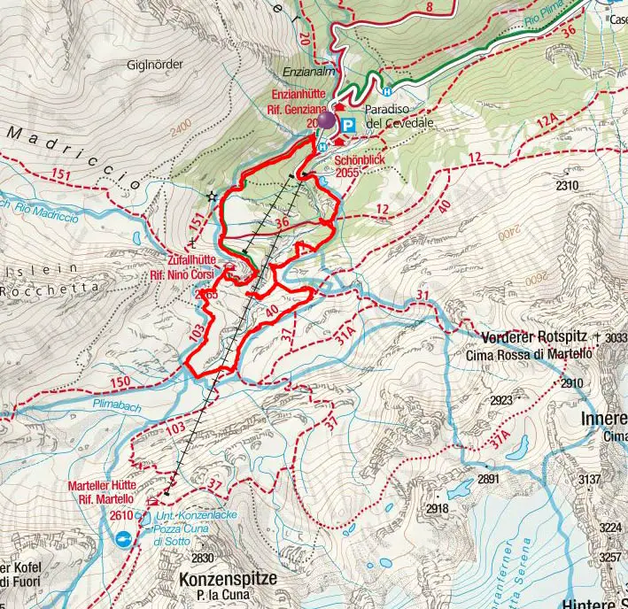 Plima-Schluchtenweg im Martelltal