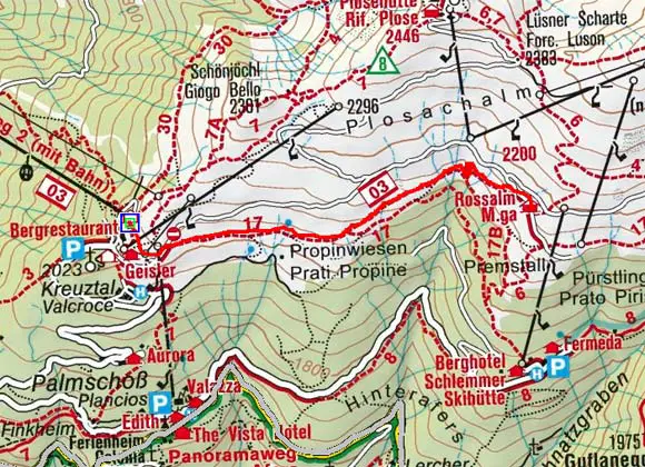 Rossalm (Kreuztal), 2.200 m Rossalm (Kreuztal), 2.200 m