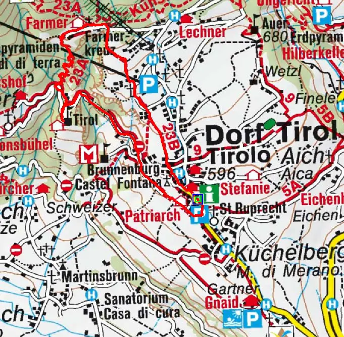 Dorf Tirol Karte | Karte