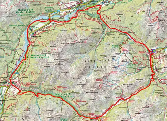 Mountainbiketour um die Liegfeistgruppe