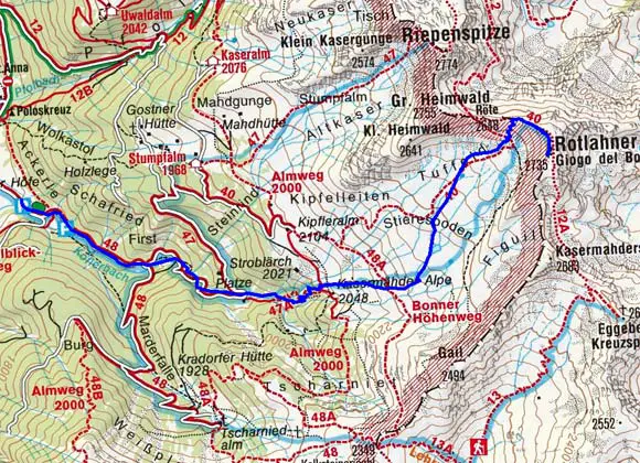 Skitour Rotlahner aus dem Villgratental von Innervillgraten