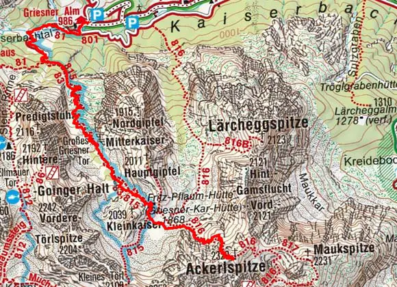 Bergtour von der Griesneralm auf die Ackerlspitze