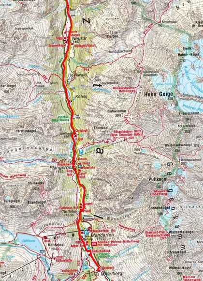 Pitztal Piste Map